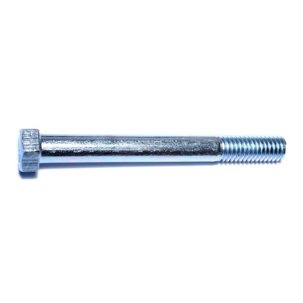 Midwest Fastener Grade 2, 7/16"-14 Hex Head Cap Screw, Zinc Plated Steel, 4 in L, 25 PK 00089 - main